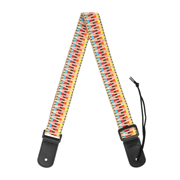 Cascha Ukulele Gurt Jaquard - Regenbogen Tragegurt verstellbar bis 139 cm